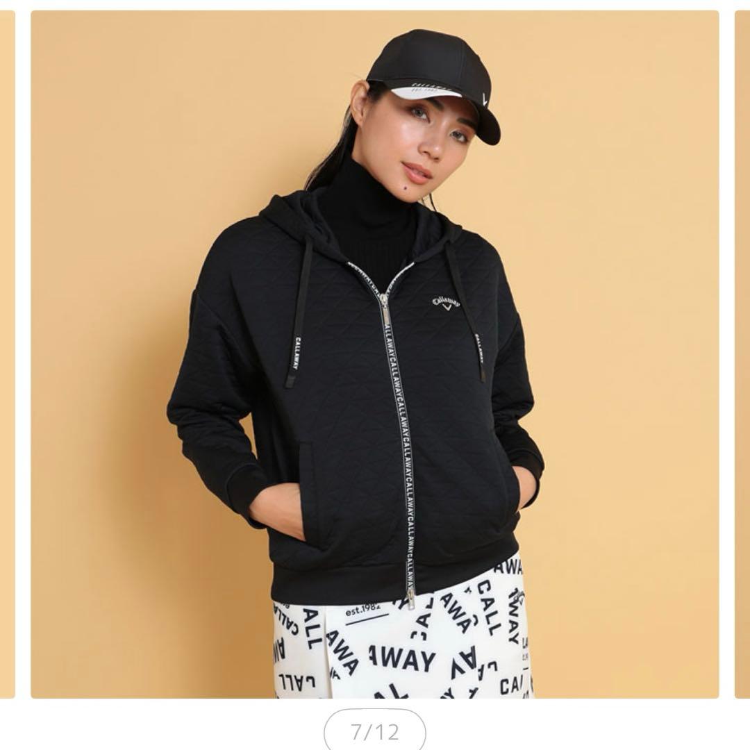 Callaway レディース フルジップフーディ ネイビーL