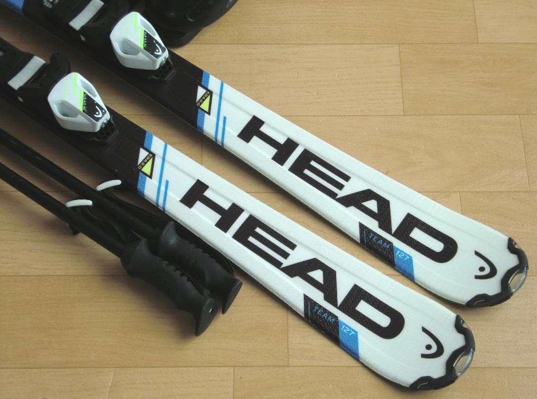 ■■送料無料■HEAD■ジュニア用スキー4点セット■127/23■WAX済■■