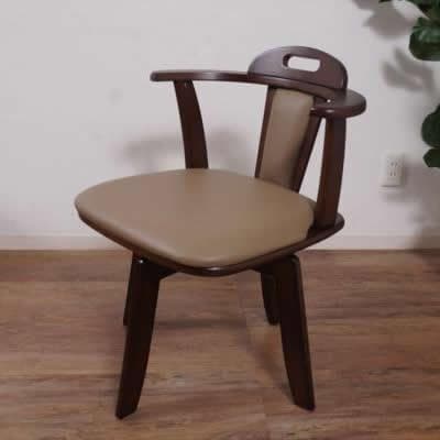 まさよ　 回転チェアー　ダイニング椅子　イス　4脚セット 肘あて付き