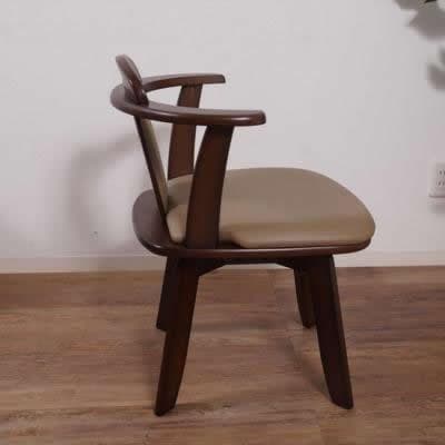 まさよ　 回転チェアー　ダイニング椅子　イス　4脚セット 肘あて付き