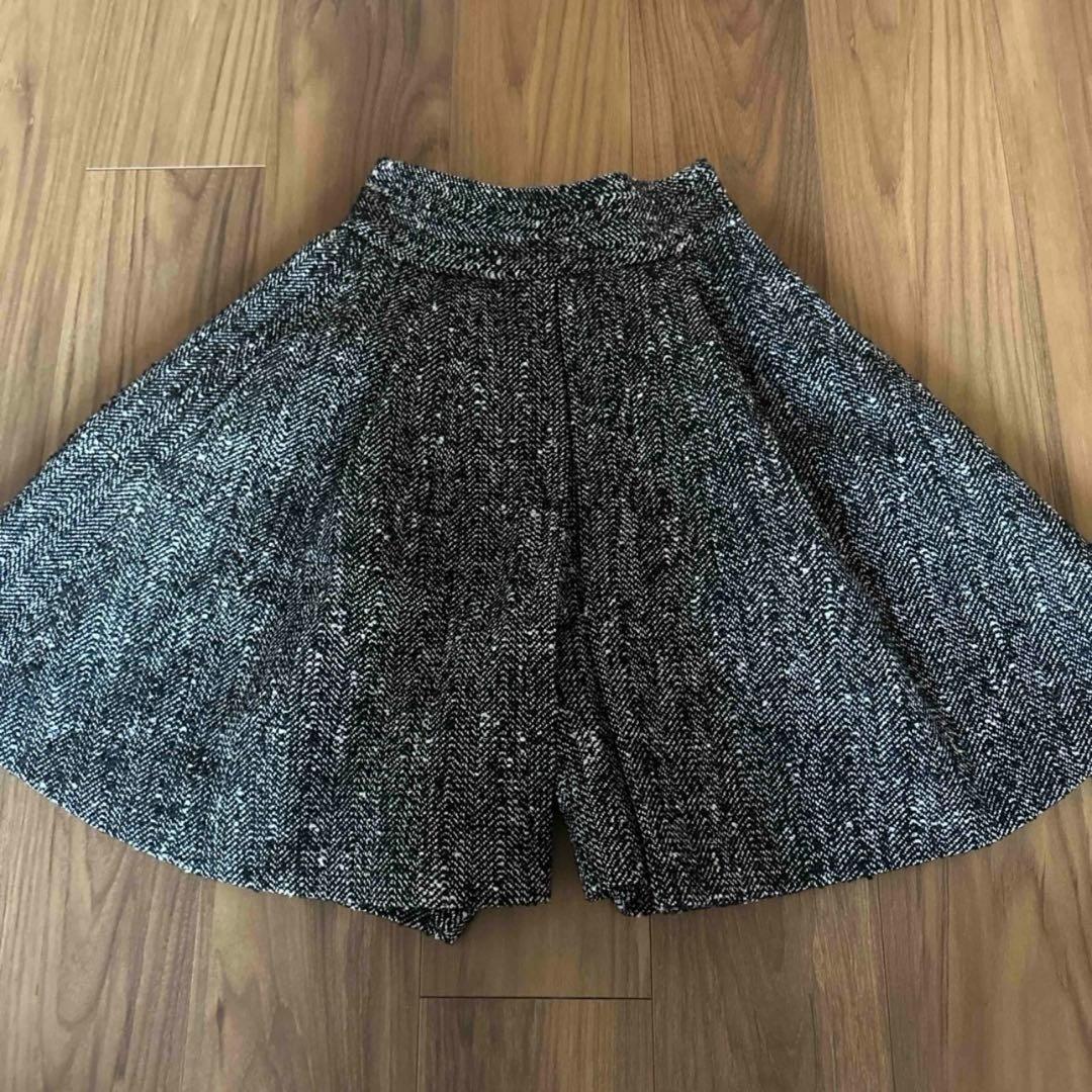 グレー ツイード セブンテン　美品　キュロット