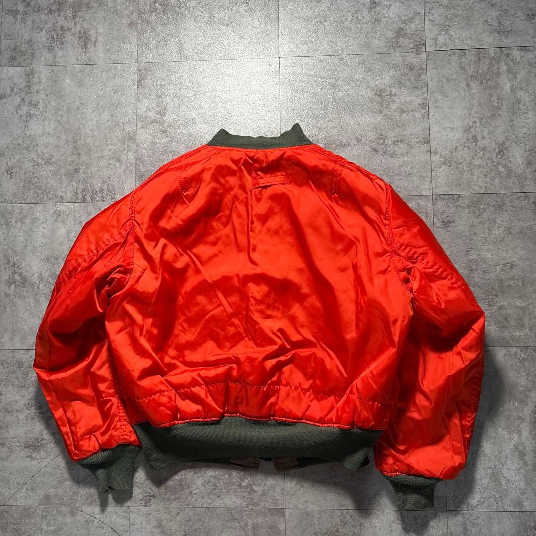 希少カラー　80s〜90s USA製　CORINTH コリンス　ma-1 jkt