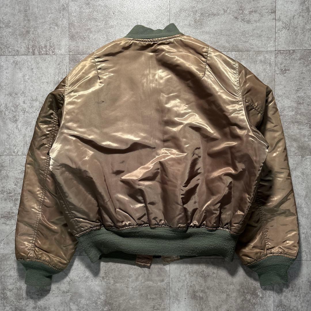 希少カラー　80s〜90s USA製　CORINTH コリンス　ma-1 jkt