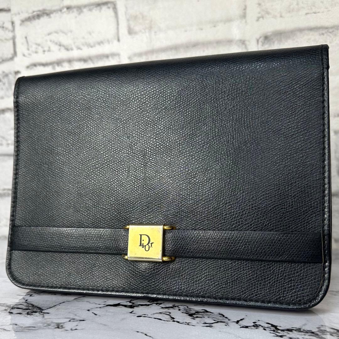 希少✨オールドディオール ショルダー ハンドバッグ トロッター ブラック