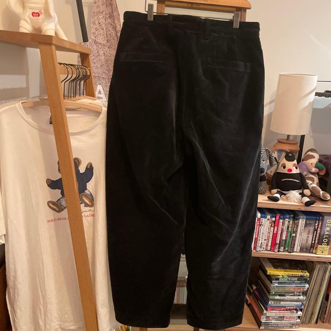 porter classic コーデュロイパンツ　ブラック　M