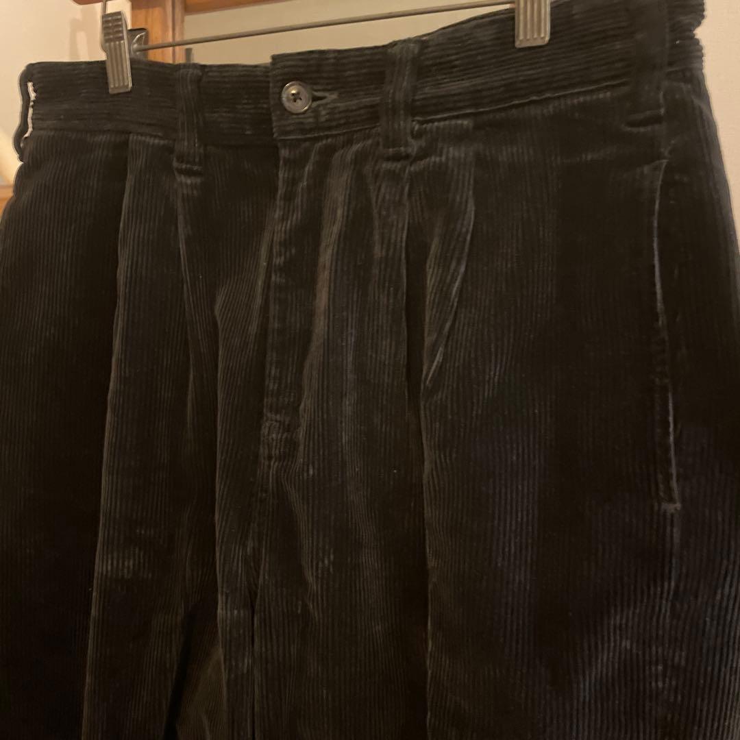 porter classic コーデュロイパンツ　ブラック　M