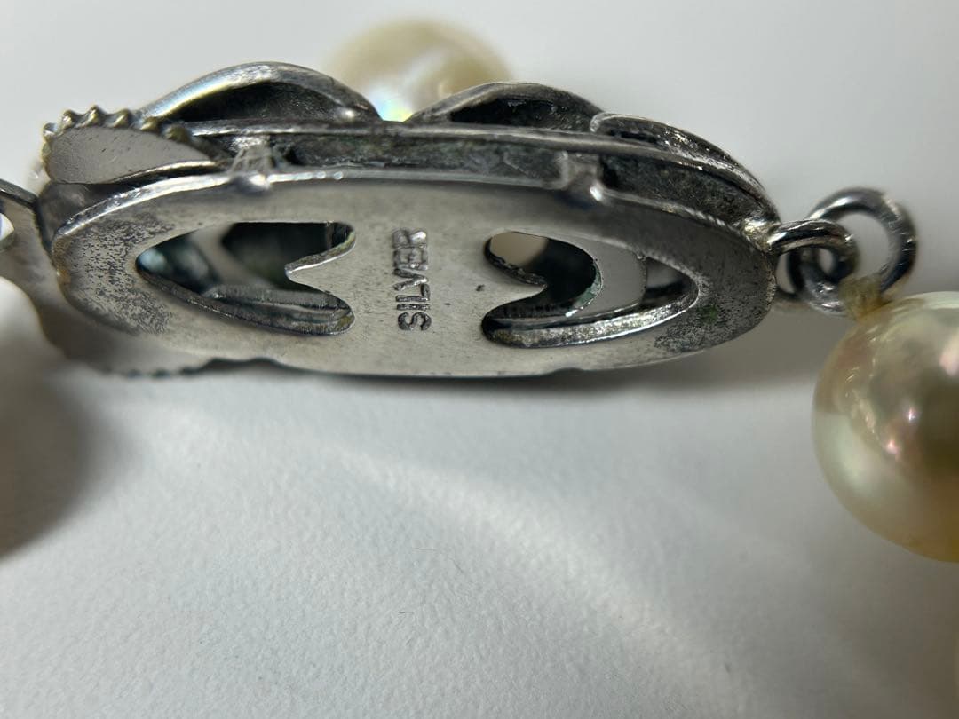 本真珠 ネックレス•イヤリングセット約40cm パール6.8ｍｍ、8mm