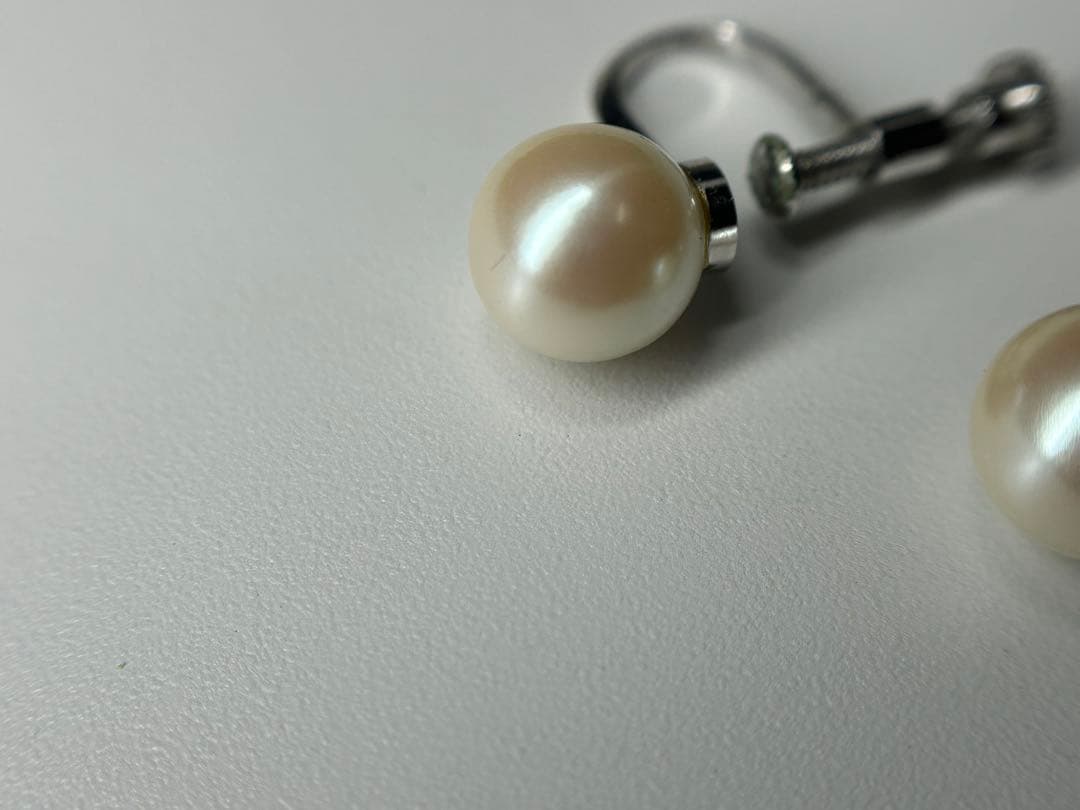 本真珠 ネックレス•イヤリングセット約40cm パール6.8ｍｍ、8mm