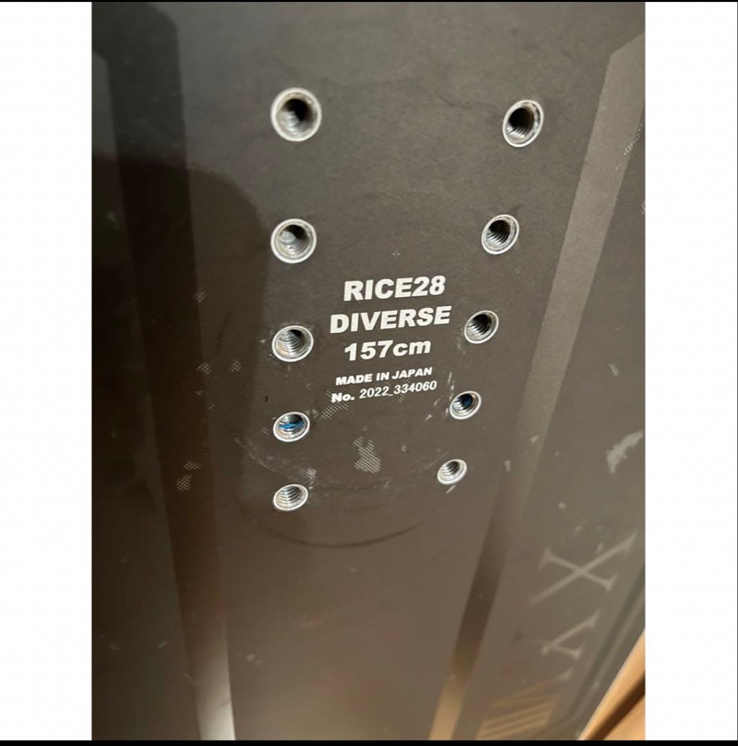 わ*読様 DIVERSE RICE28 スノーボード 157cm22-23