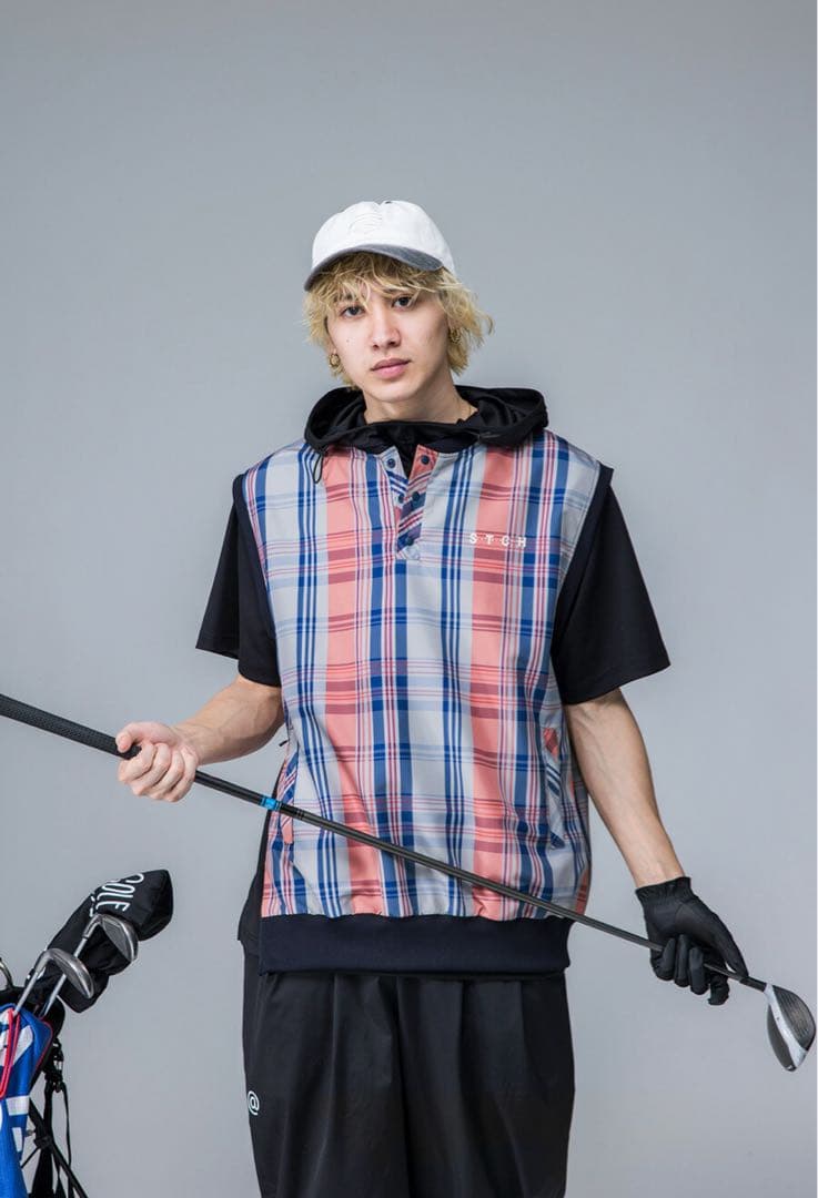 antiqua golf STCH チェック ベスト★ユニセックス★