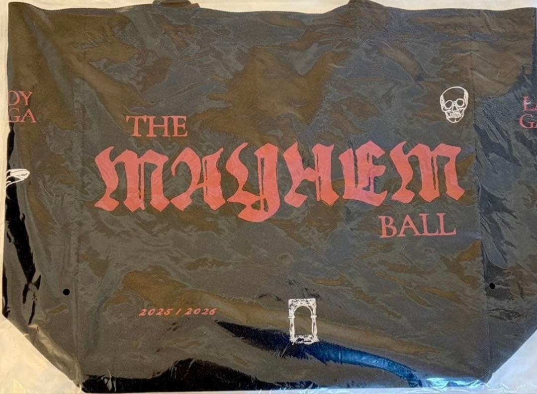 レディーガガ　トートバッグ　ブラック