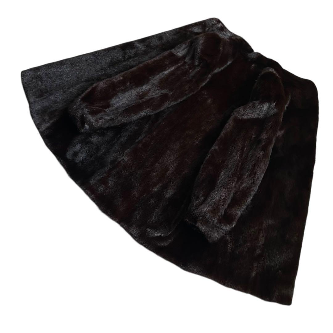 着丈80cm グラマミンク サガミンク リアルファー毛並み なめし柔らか 艶◎