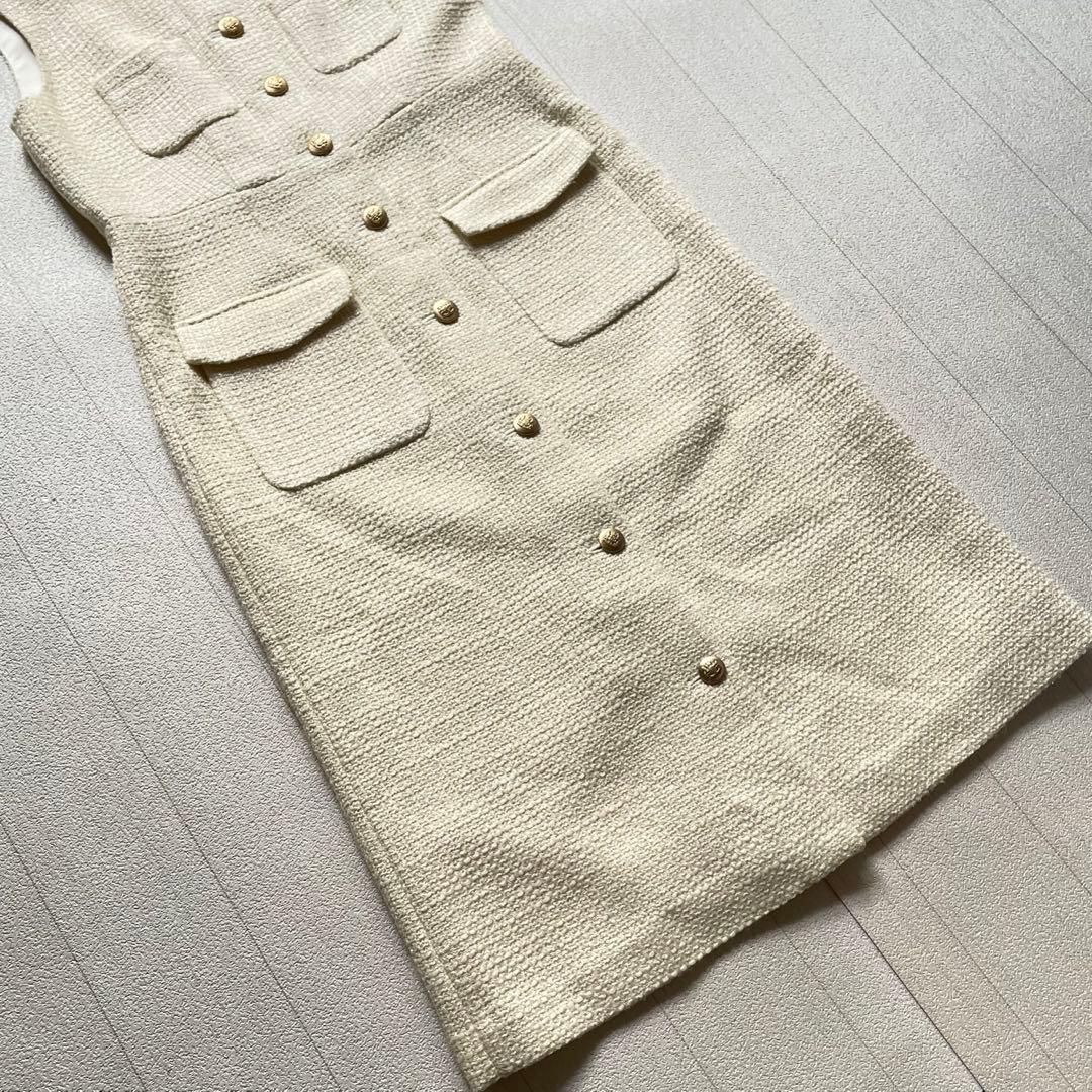 Grace Class ラメツイードワンピース キナリ 38