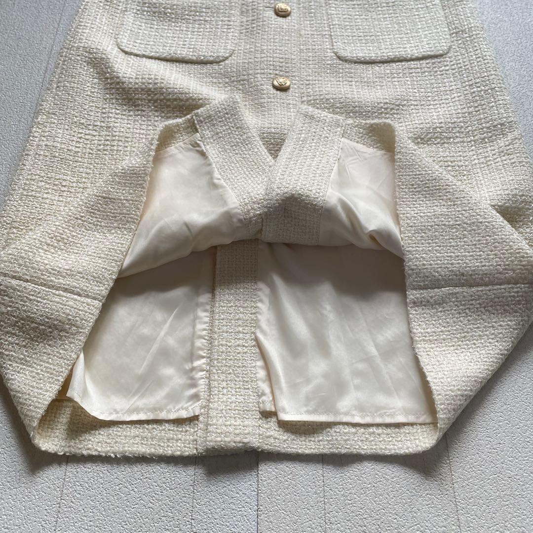 Grace Class ラメツイードワンピース キナリ 38