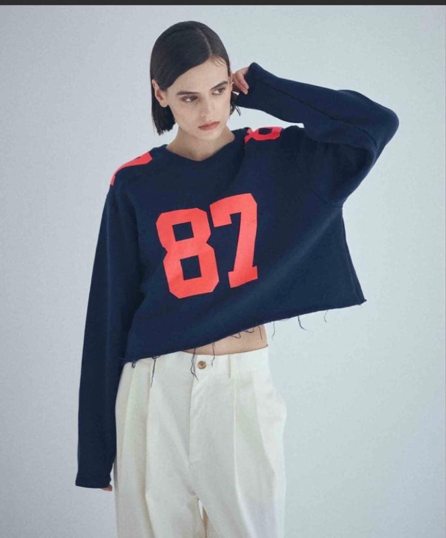 SEA 人気色!ネイビー フットボールプルオーバー完売品！