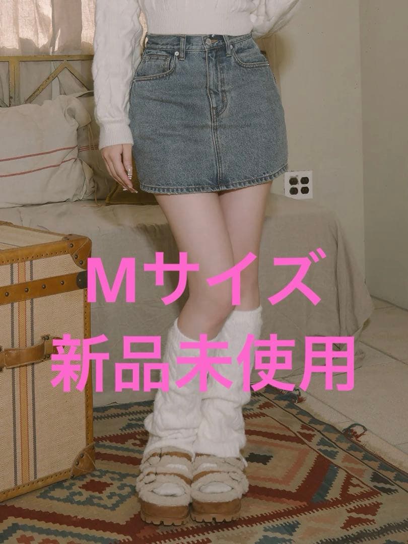 Darich ダーリッチ　バックカーブデニムミニスカート