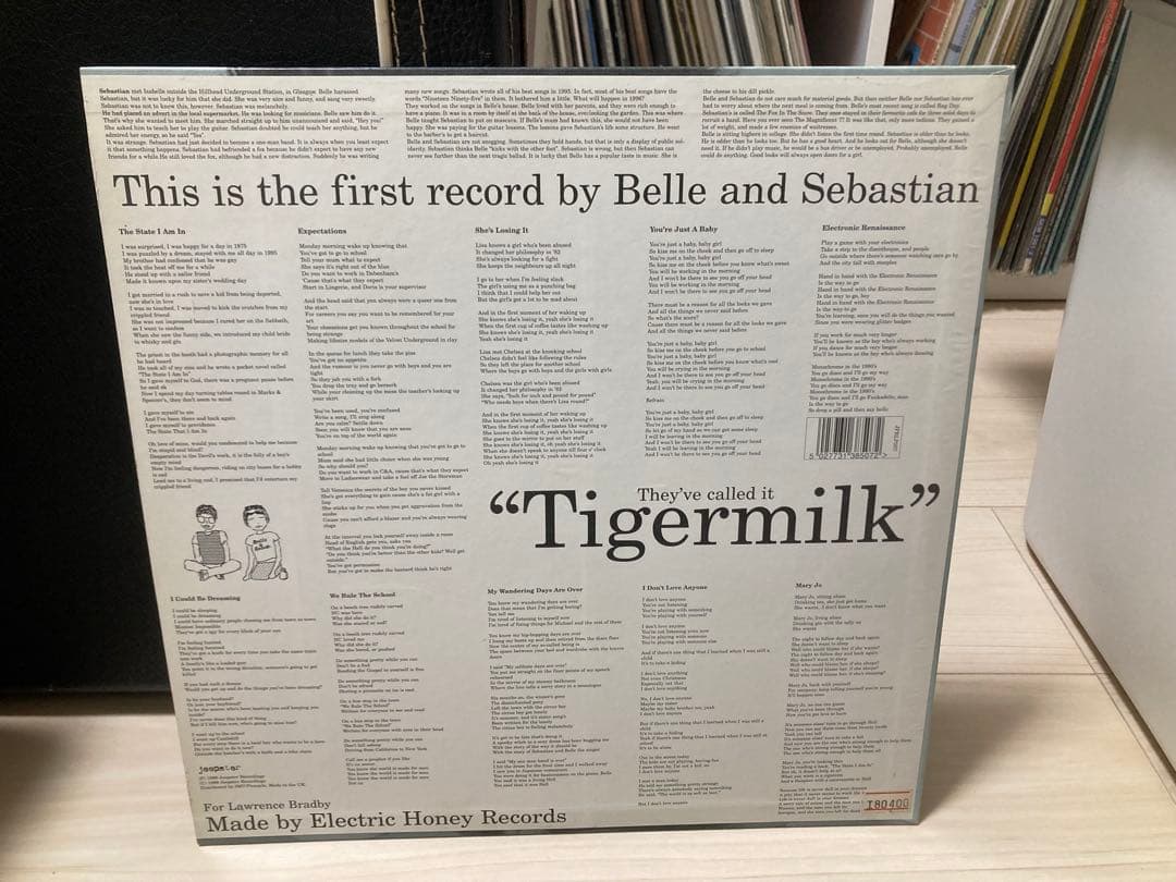 洋楽 Belle and Sebastian Tigermilk LP