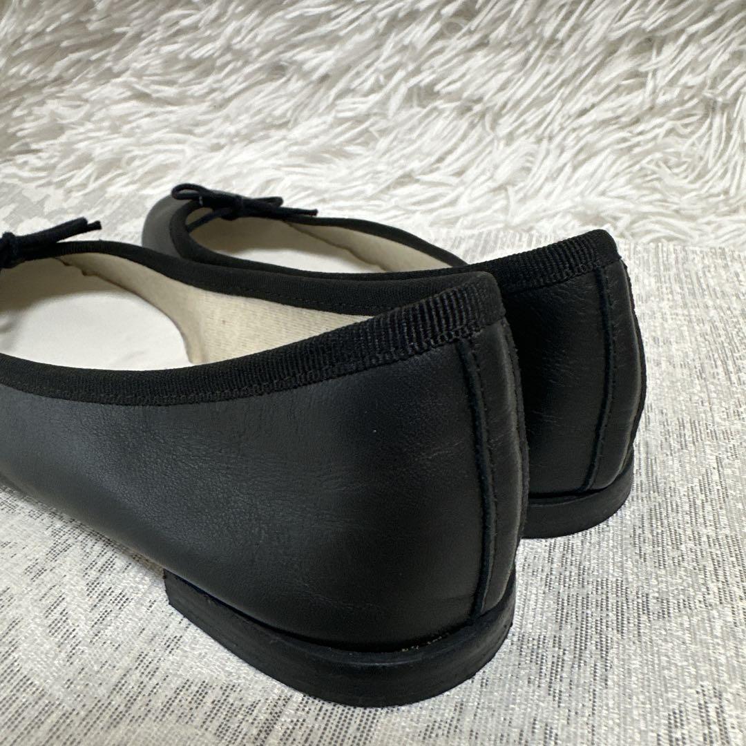 うーやん 【美品】Repetto ブラック バレエシューズ　36 23cm