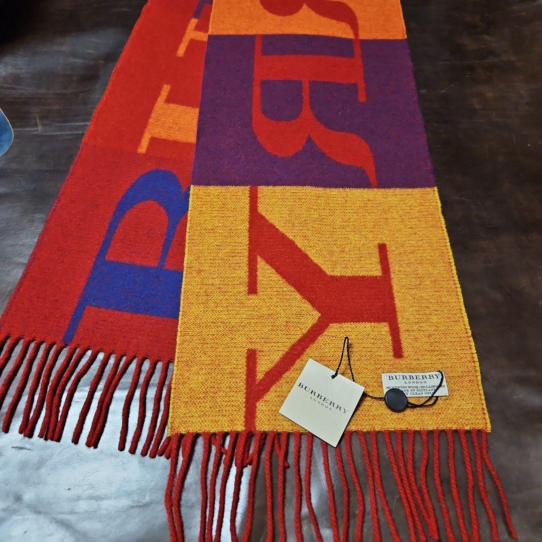 BURBERRY　バーバリー　ロゴマフラー