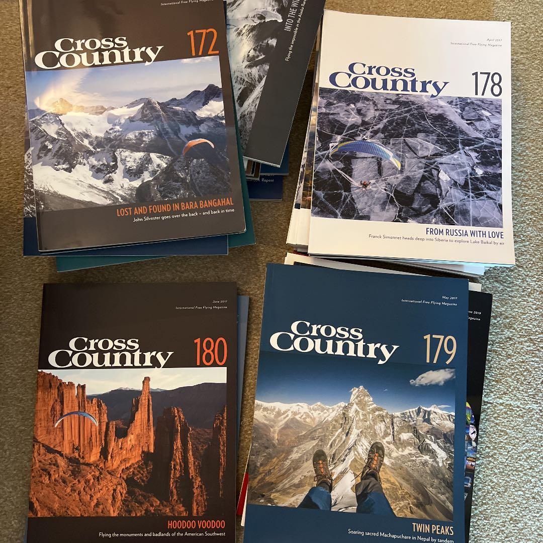 パラグライダー写真が綺麗な専門誌　Cross Country  2019〜セット