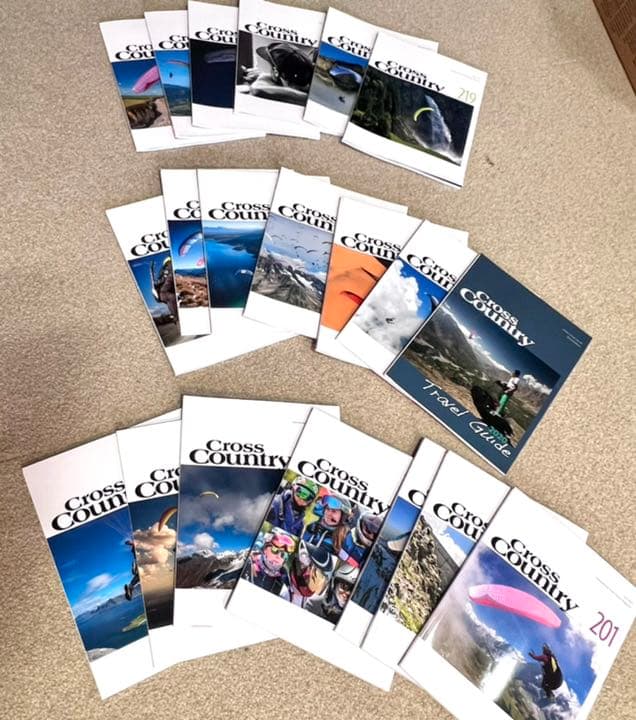 パラグライダー写真が綺麗な専門誌　Cross Country  2019〜セット