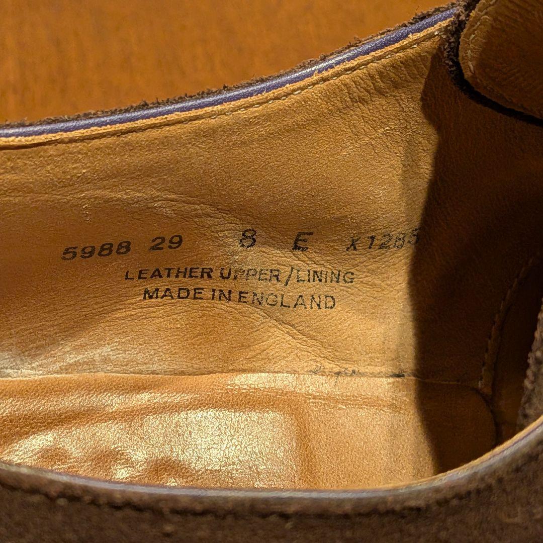 クロケット&ジョーンズ ポールスミス スエード 8E