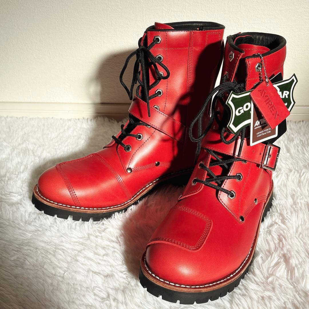 ✨未使用級✨ アヴィレックス AV2100 YAMATO レザーブーツ レッド
