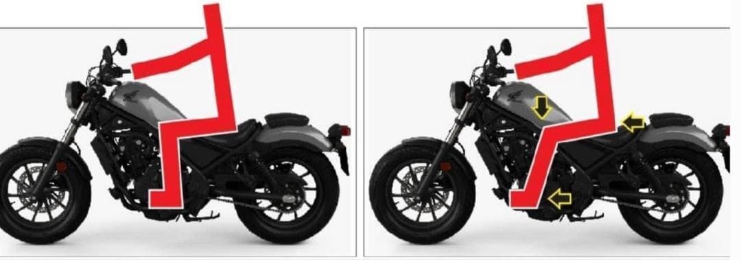 セール　レブル250　フォワードコントロールキット v1