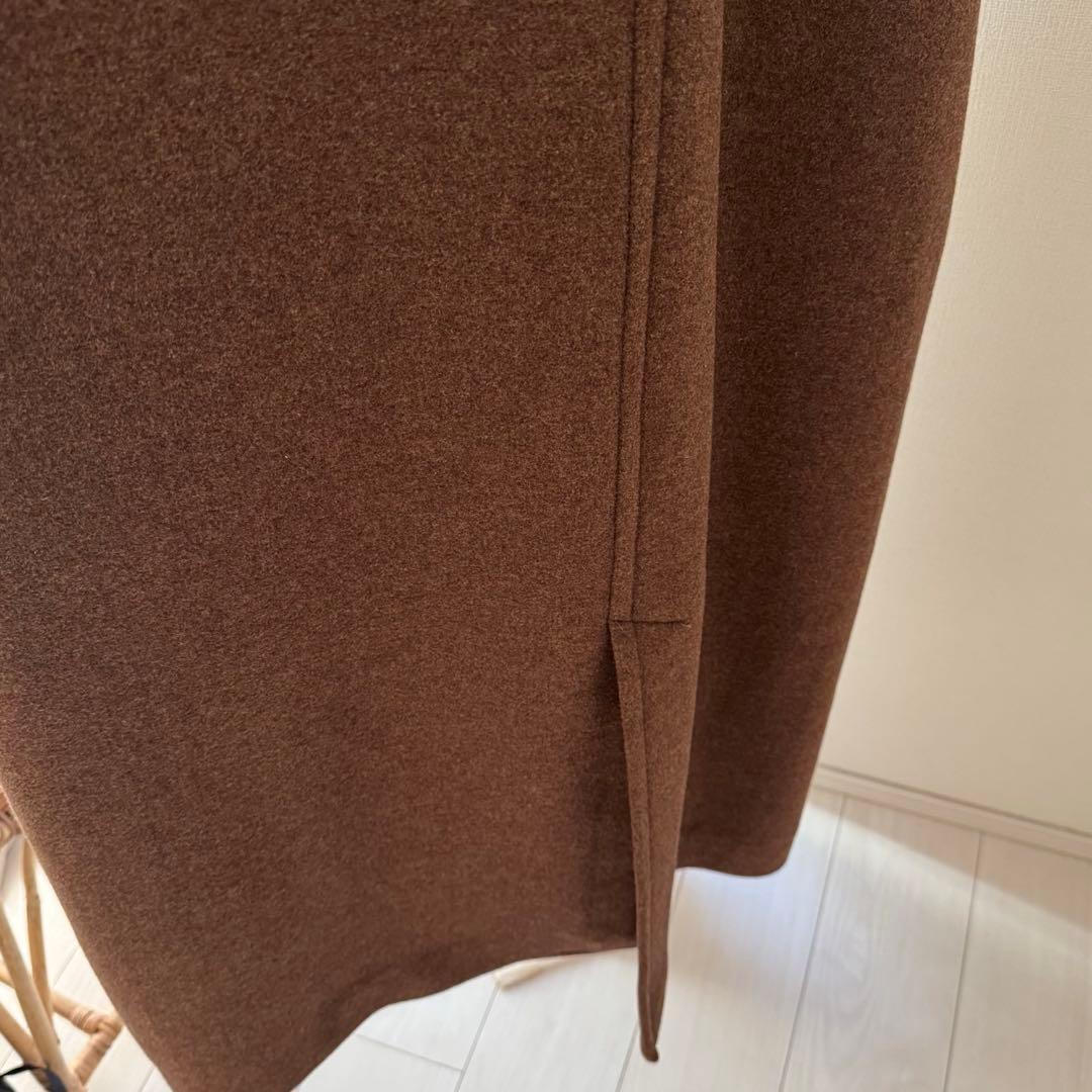 Ray BEAMS スタンドカラー ダブル ロングコート