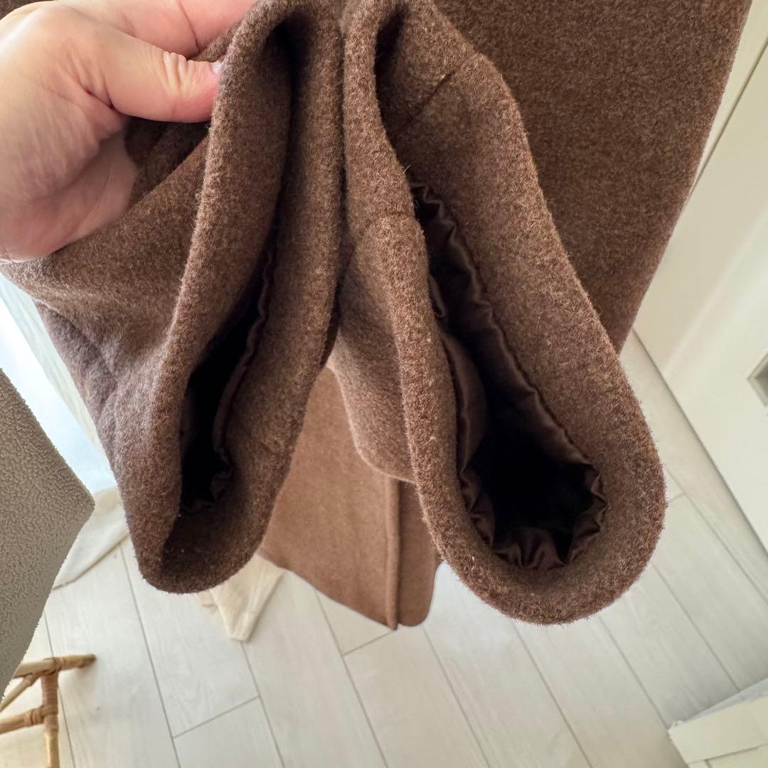 Ray BEAMS スタンドカラー ダブル ロングコート