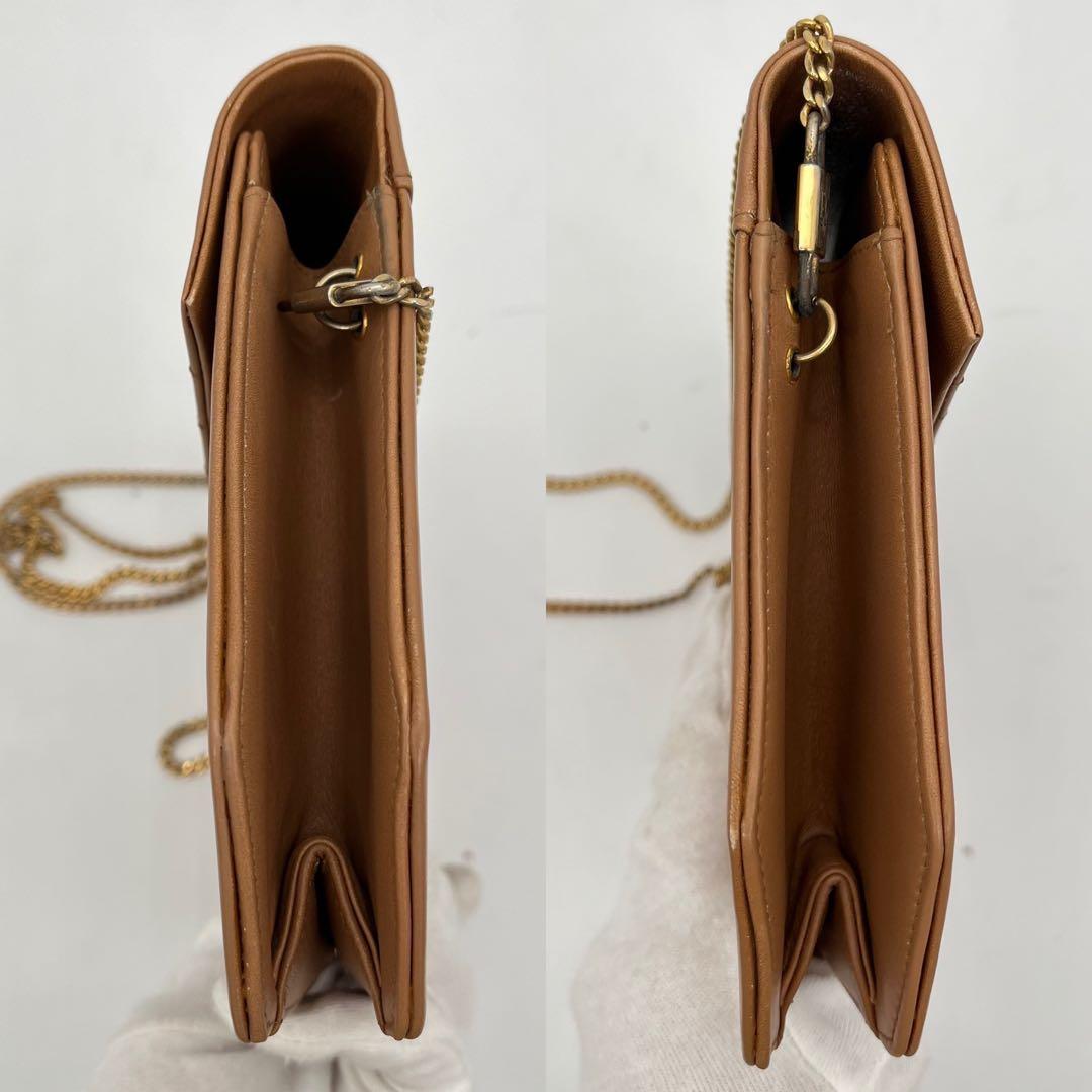 クリスチャンディオール ショルダーバッグ 斜めがけ ロゴ金具 キルティング 本革