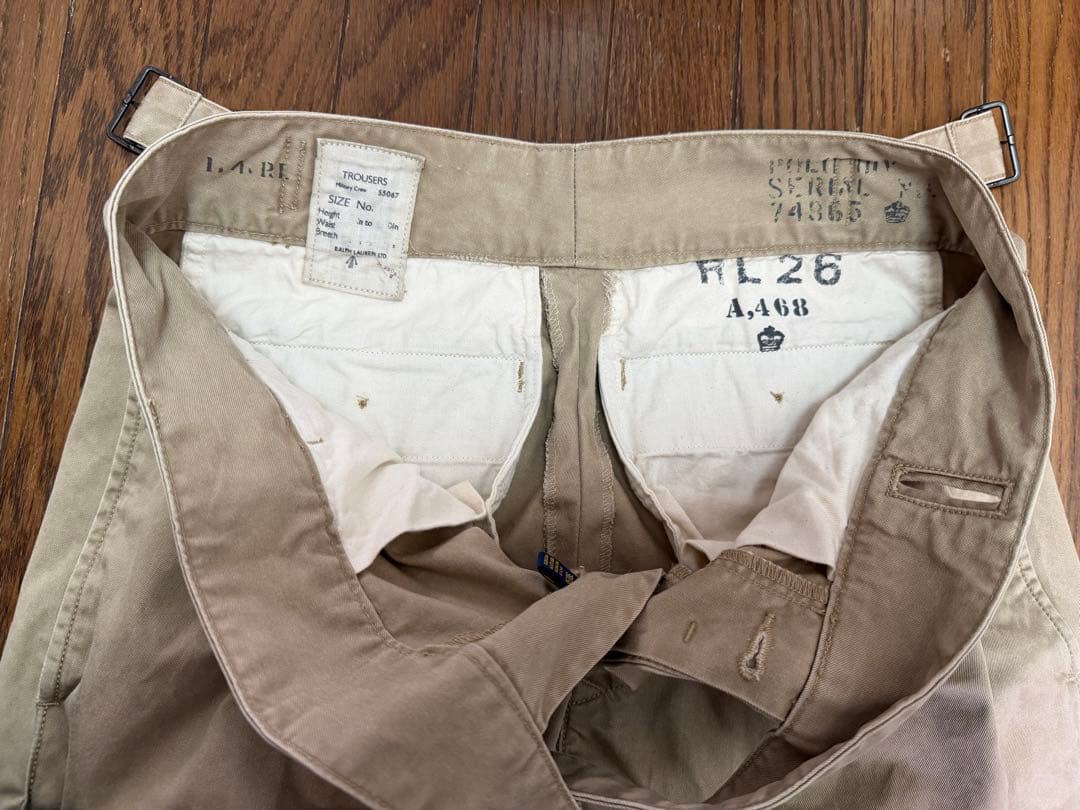 ポロラルフローレン　グルカチノパン　w30 ミリタリー