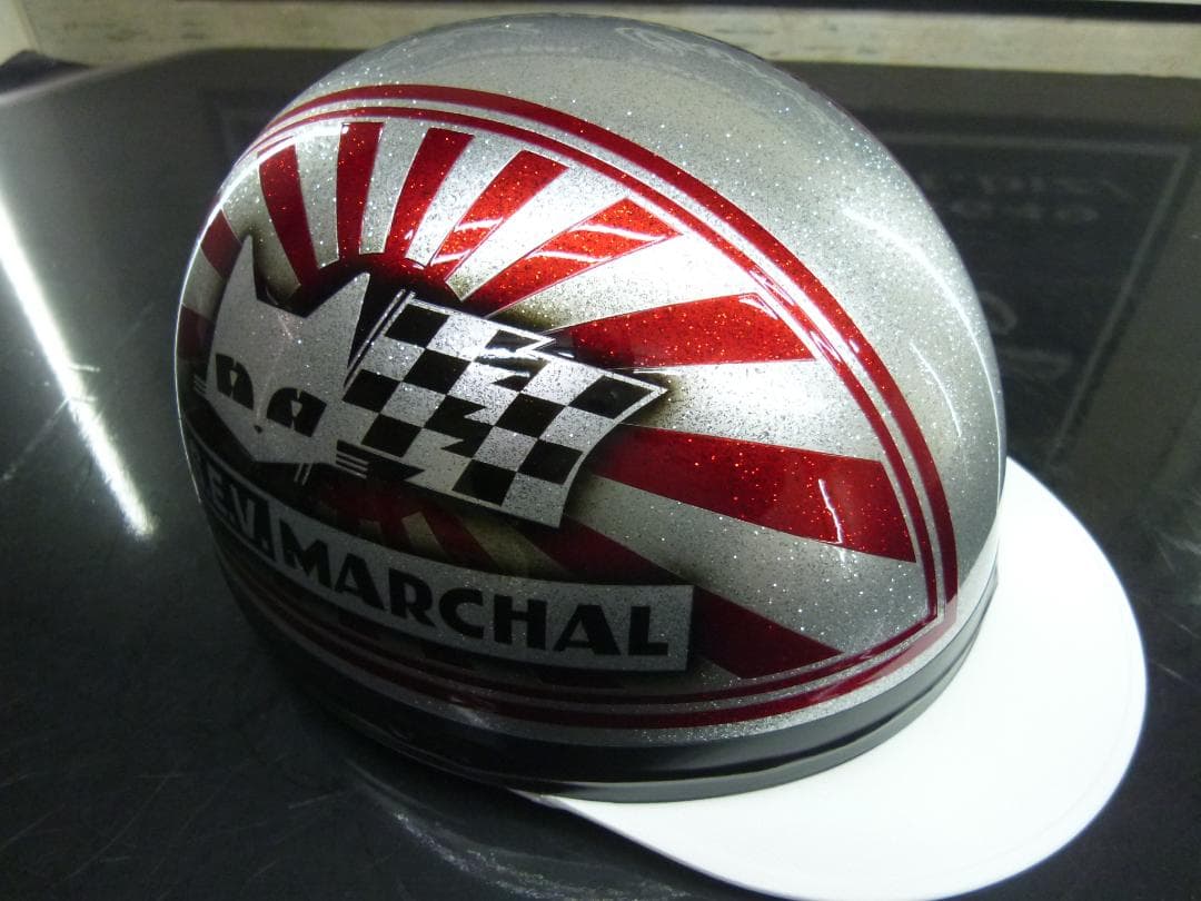 三つボタン‼送料込！カスタムコルク半　マーシャル日章　最安値148