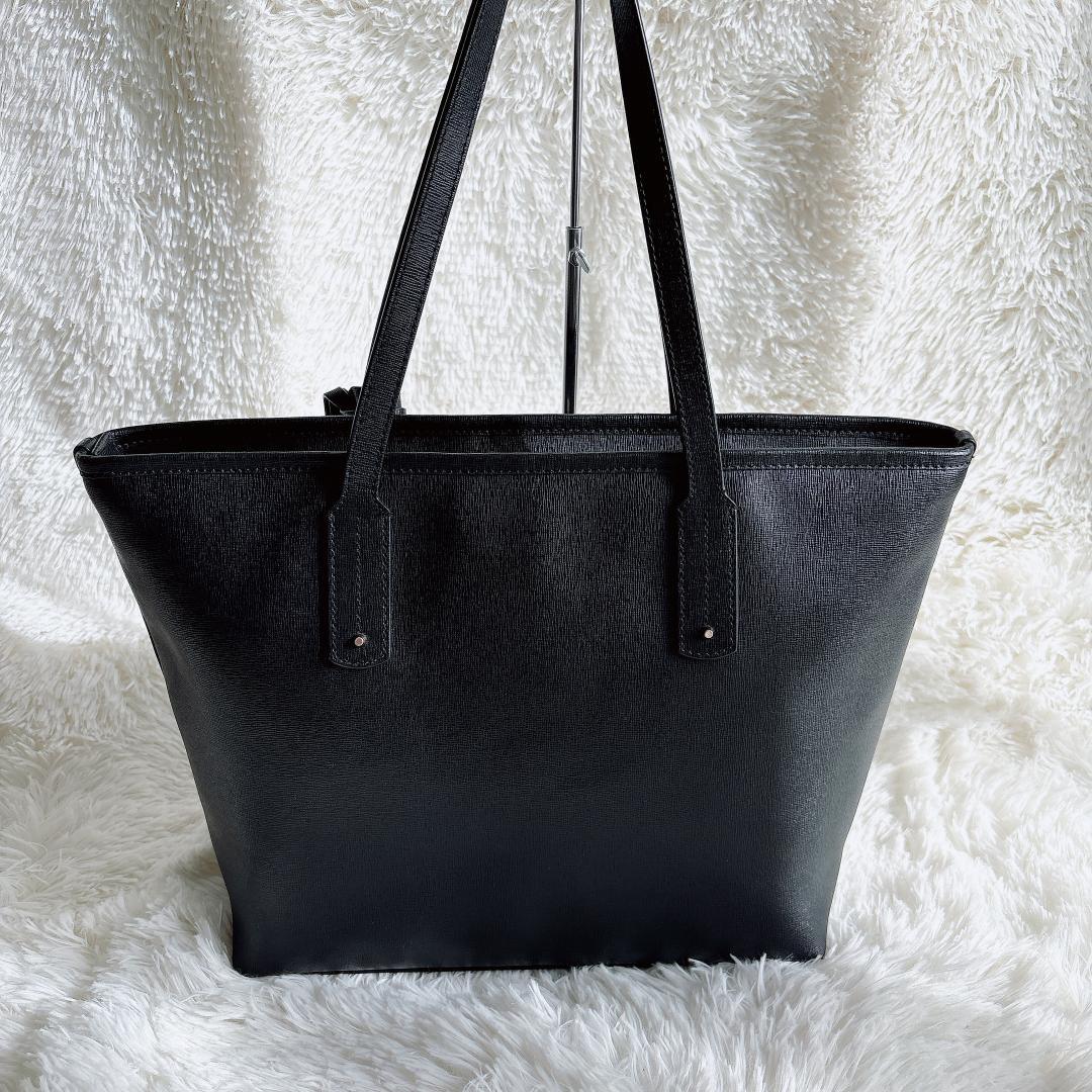 【美品】A4サイズ収納可 FURLA フルラ トートバッグ ブラック