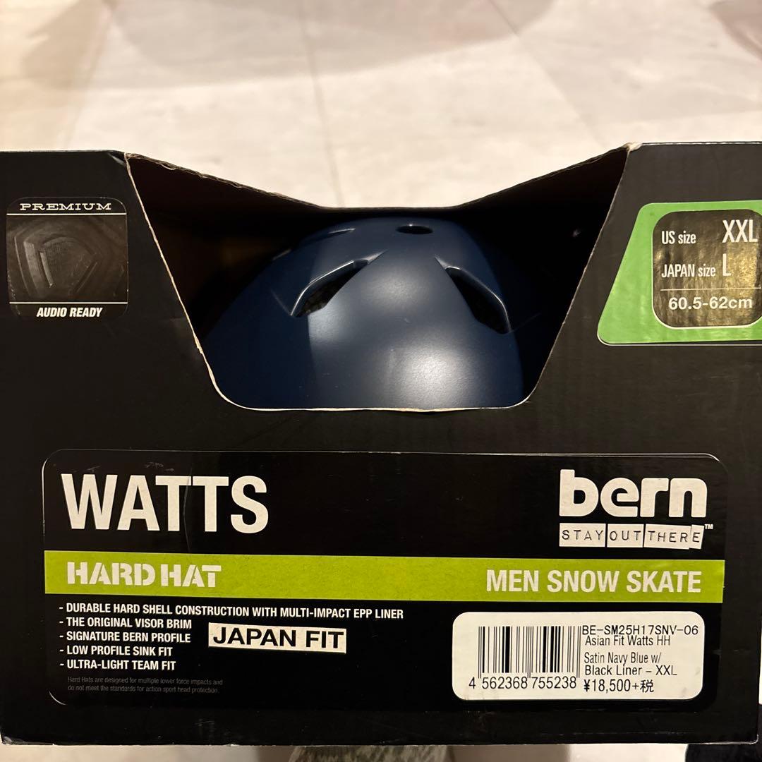 値下げ新品未使用品！bern WATTS PREMIUM AUDIO READY