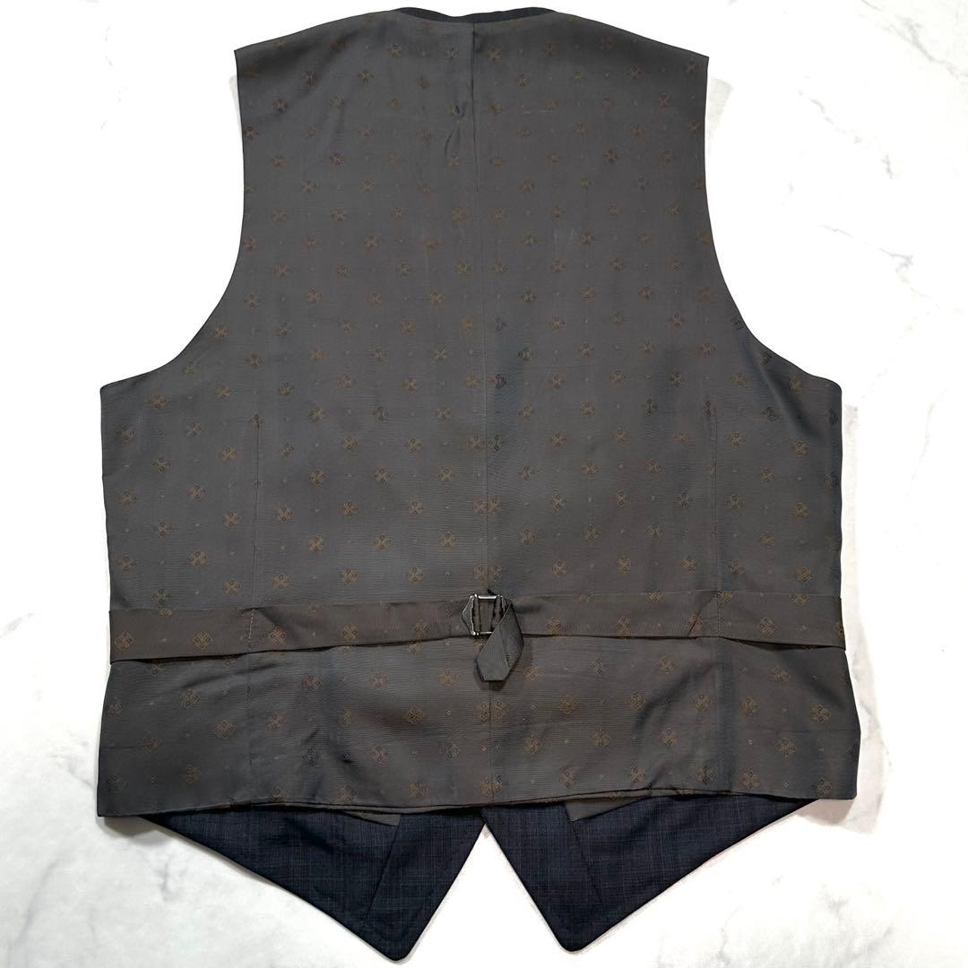 極美品 L相当◎ONLY スリーピーススーツ REDA 裏地総柄 ボルドー 紺