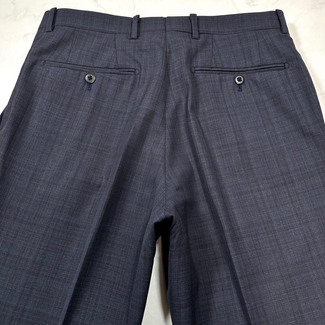 極美品 L相当◎ONLY スリーピーススーツ REDA 裏地総柄 ボルドー 紺