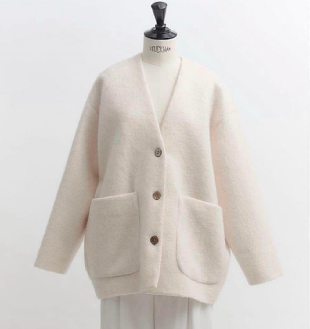 yori ウールモヘアシャギージャケット ベビーピンク 新品