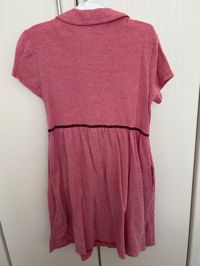 familiar赤い半袖ワンピース 100cm