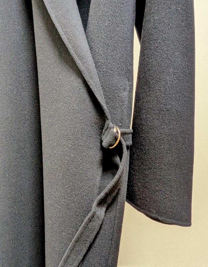 Jil Sander ウール ダブルフェイス ロングコート ネイビー サイズ34