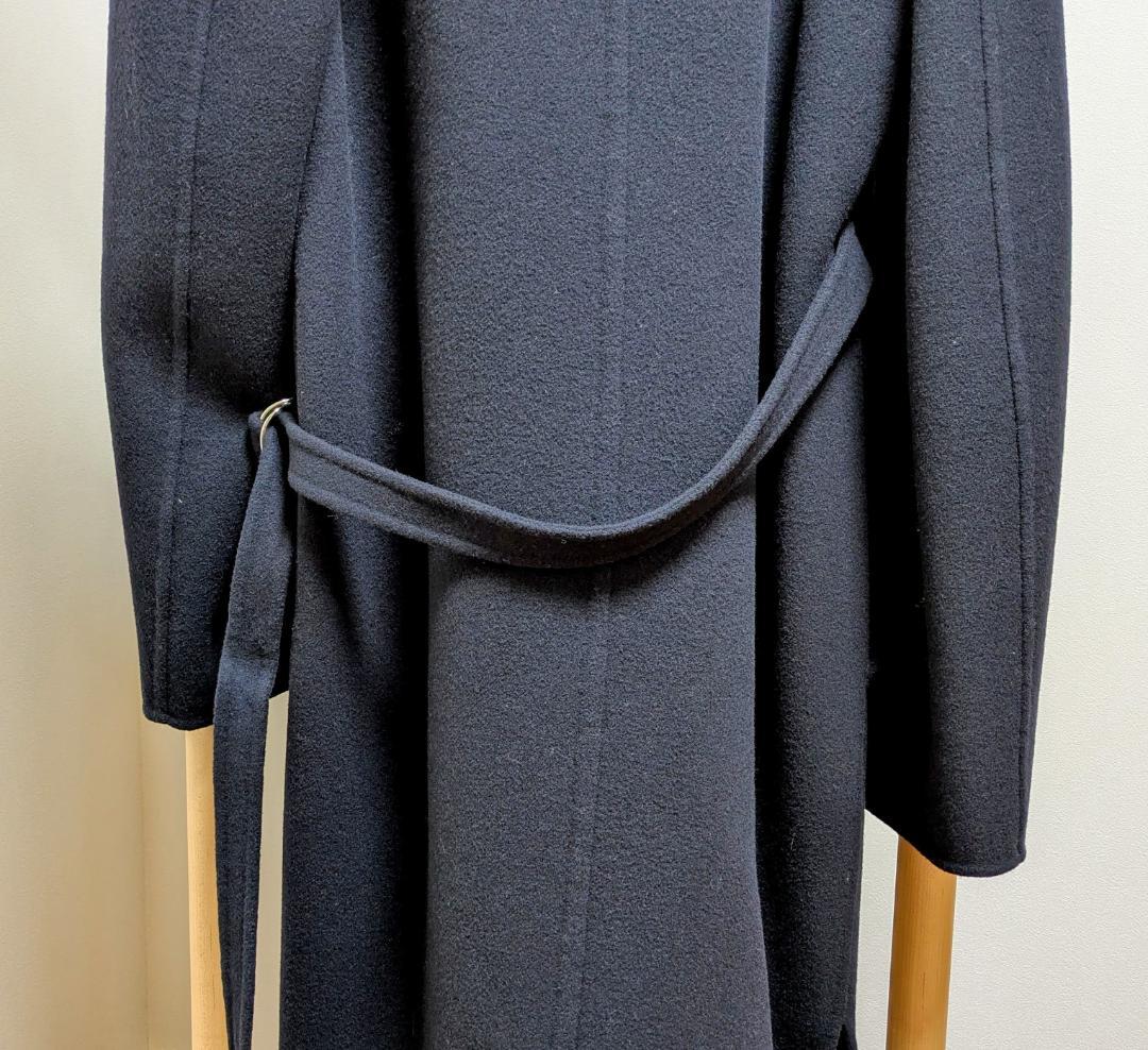 Jil Sander ウール ダブルフェイス ロングコート ネイビー サイズ34
