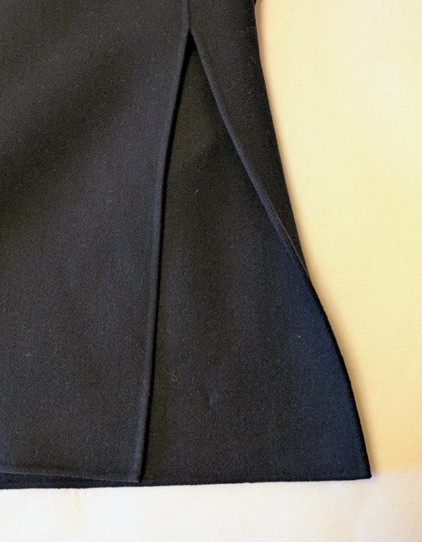 Jil Sander ウール ダブルフェイス ロングコート ネイビー サイズ34