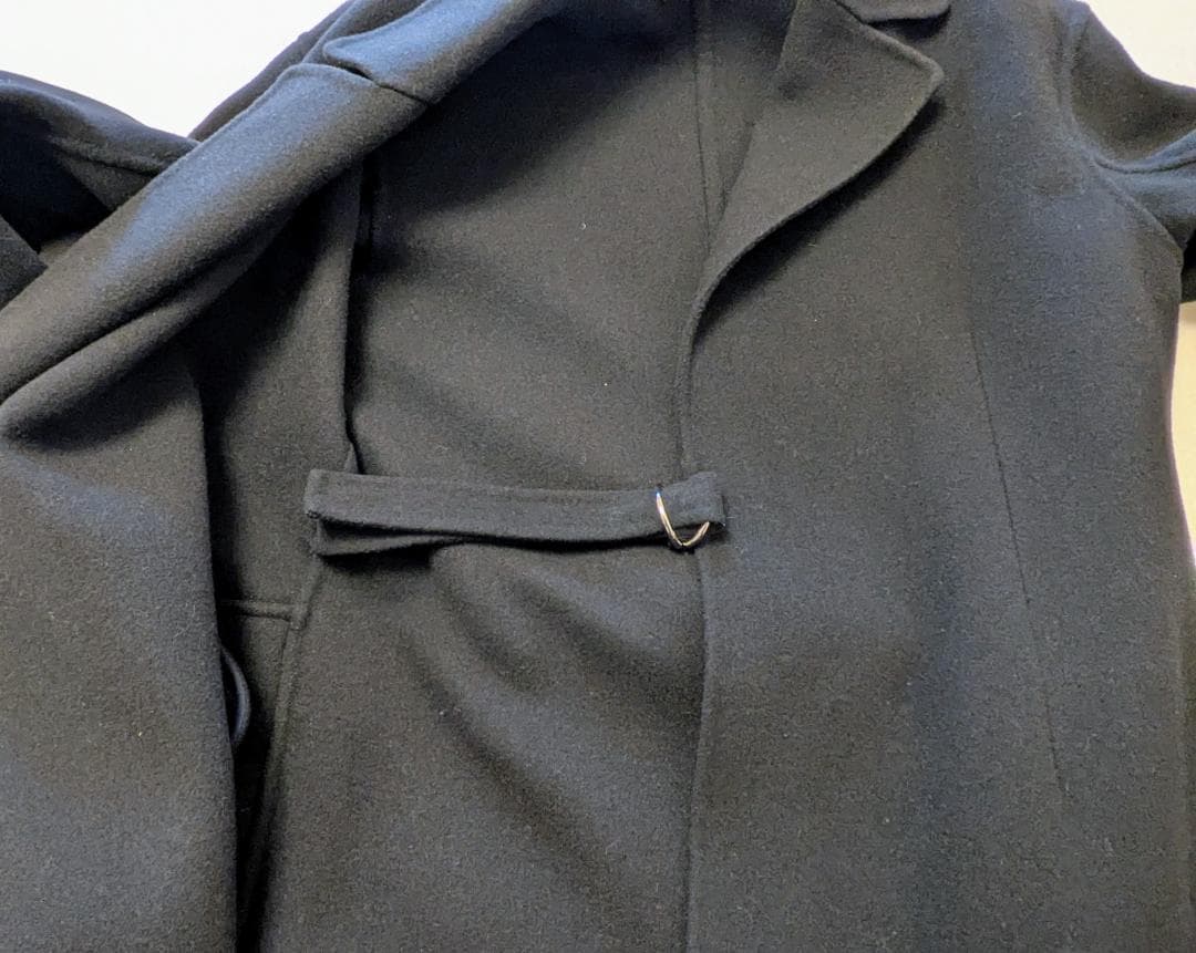 Jil Sander ウール ダブルフェイス ロングコート ネイビー サイズ34