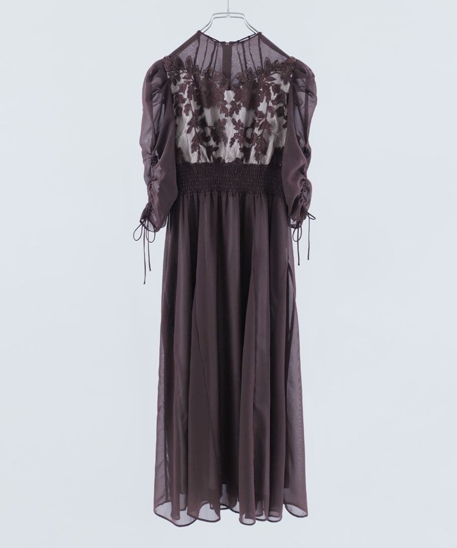 キ★新品★ドリードール　フラワーレース×オーガンジーパーティードレス