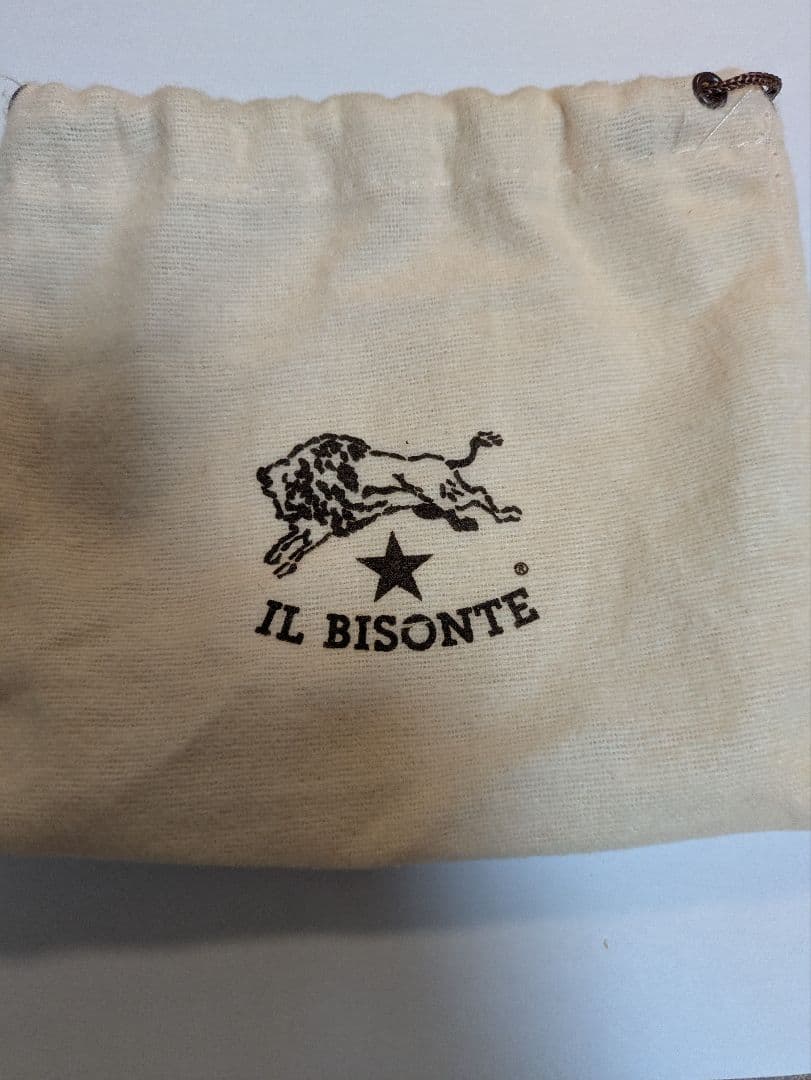専用　IL BISONTE レザーキーケース グレー 保存袋付き
