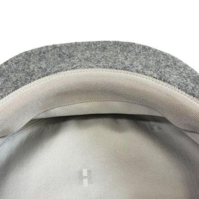エルメス セリエ キャスケット 58 ウール グレー