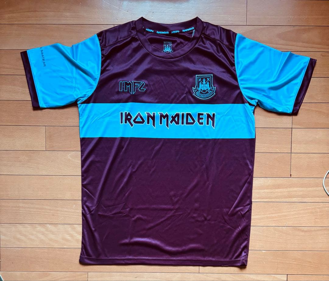 Iron Maiden x West Ham コラボ ユニフォーム Ｌ