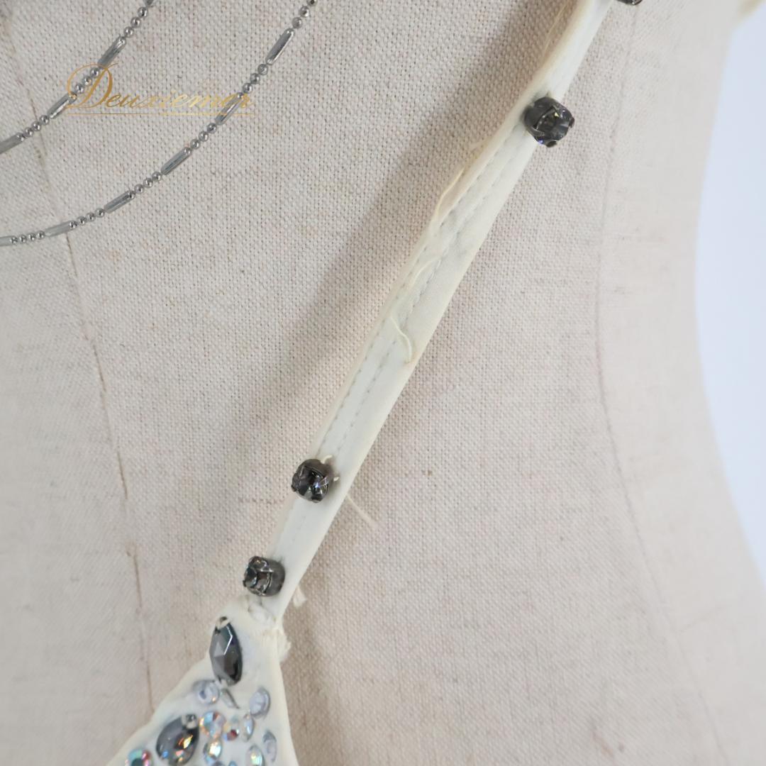 【社交ダンス衣装】ホワイト ラテン ドレス ワンピース 白 無地 上品 綺麗