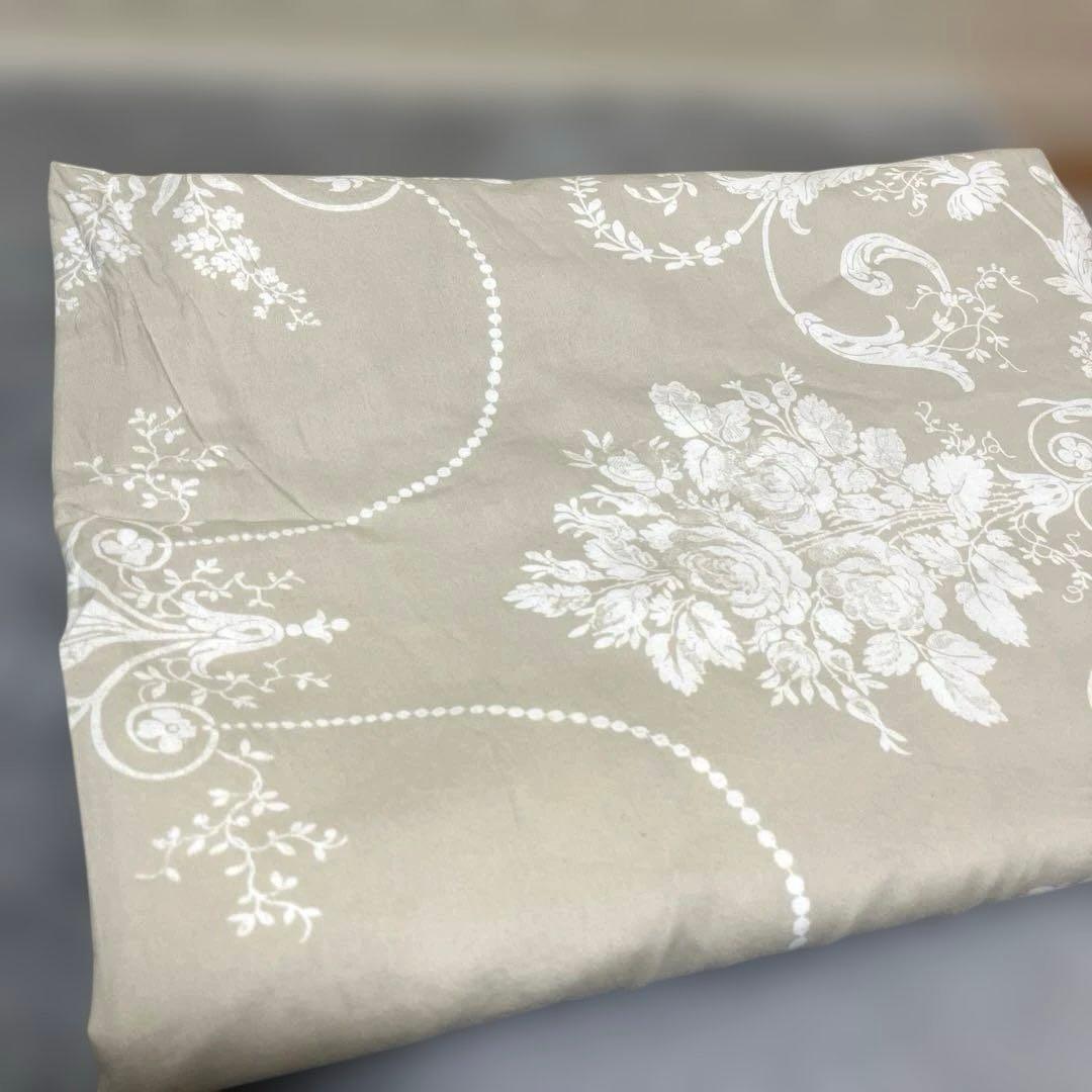 ローラアシュレイ　ジョゼッテ　シングルサイズ掛け布団カバー　ライトグレー