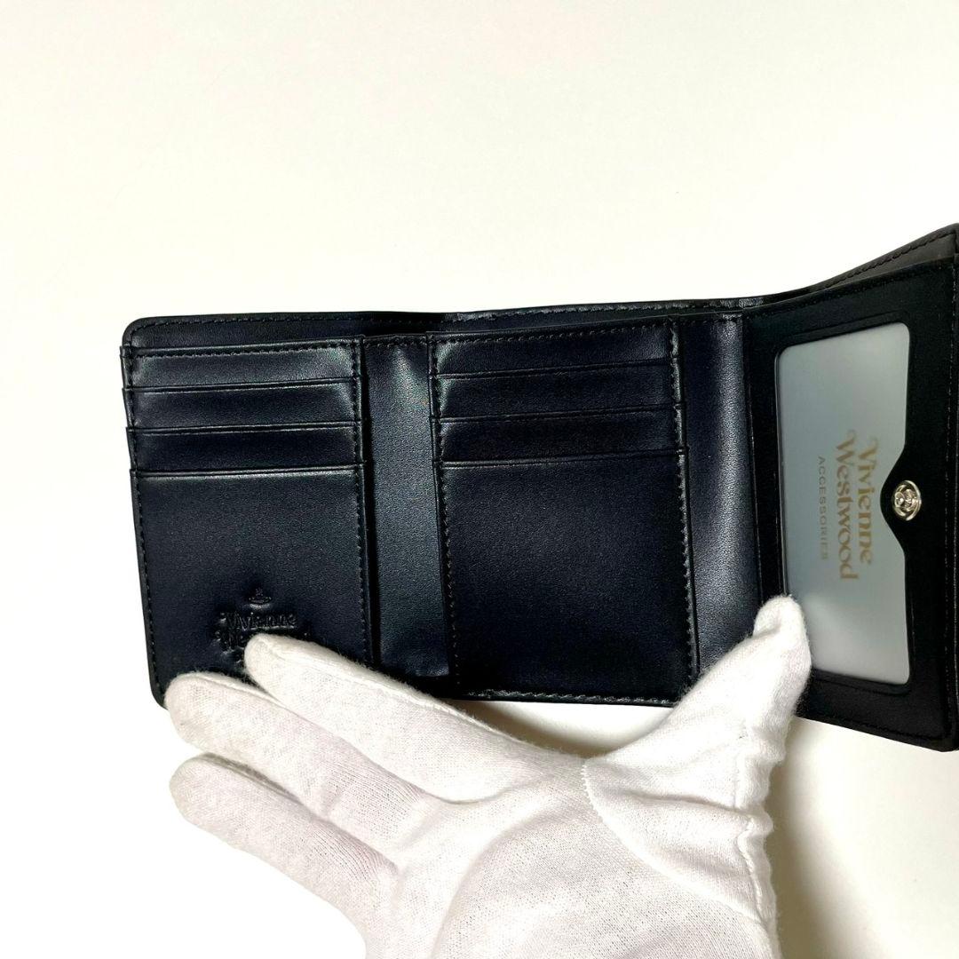 Vivienne Westwood 三つ折り財布 黒813VW131 新品